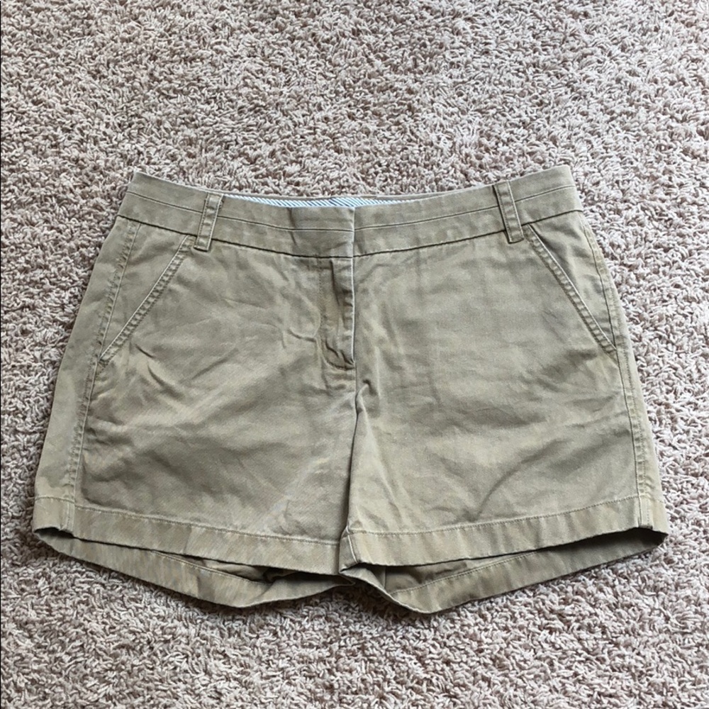 J. Crew 4” Stretch Chino Short, Size 6